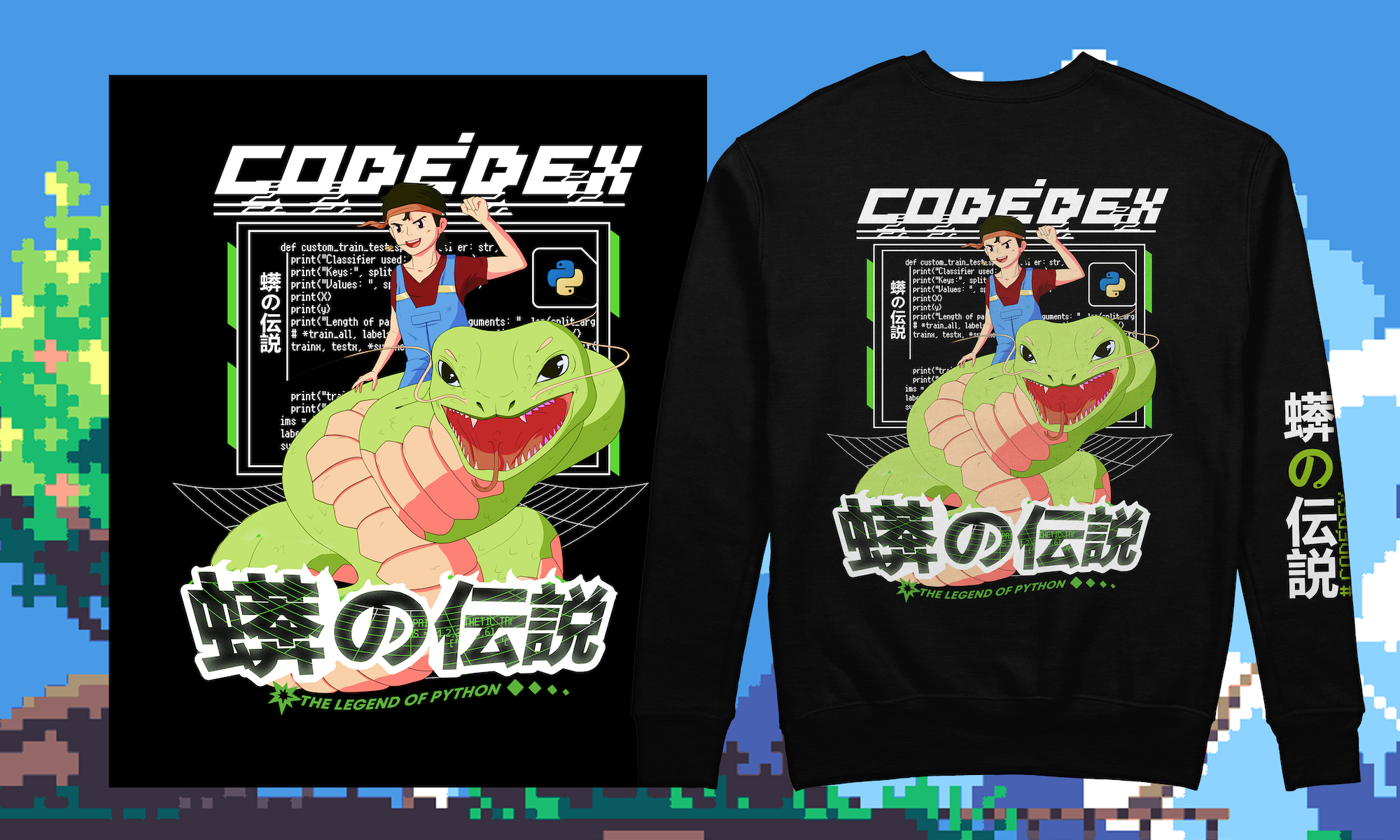 The Legend of Python Shirt (Shiny Version) – Codédex